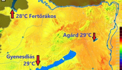 Van, ahol m&aacute;r majdnem 30 fokos a Balaton