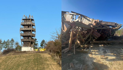 Led&ouml;nt&ouml;tt&eacute;k a Mecsek n&eacute;pszerű 8 emeletes kil&aacute;t&oacute;j&aacute;t