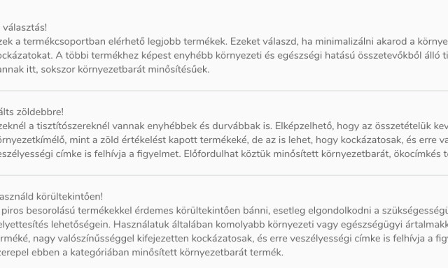 K&ouml;rnyezettudatos tiszt&iacute;t&oacute;szerek v&aacute;s&aacute;rl&aacute;s&aacute;ban seg&iacute;t egy &uacute;j magyar applik&aacute;ci&oacute;