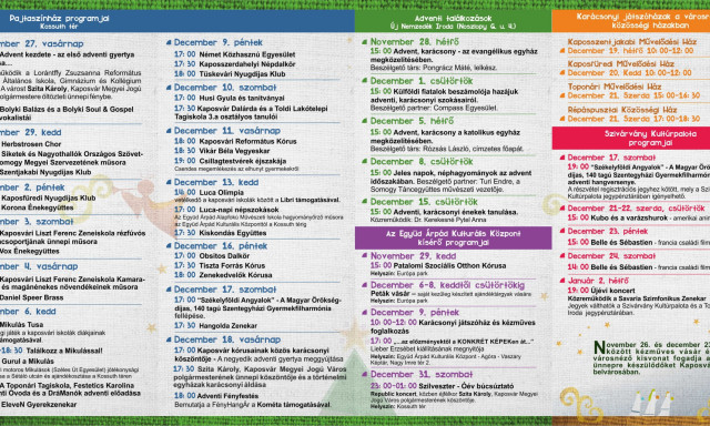 Koncertek, fényfestés, kirakodóvásár - Itt a kaposvári Advent teljes programja!