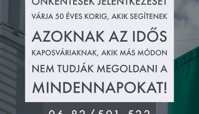 &Ouml;nk&eacute;nteseket toboroz, &eacute;s az idősek megseg&iacute;t&eacute;s&eacute;re h&iacute;vja fel a figyelmet a v&aacute;ros
