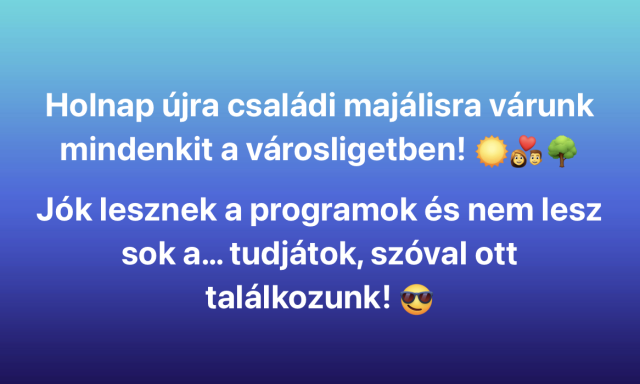 J&oacute;k a programok, nem lesz sok a&hellip;. Klasszik megh&iacute;v&oacute; a kaposv&aacute;ri maj&aacute;lisra