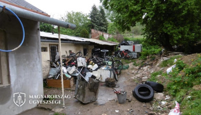 175 tonna f&eacute;met gyűjt&ouml;ttek &ouml;ssze enged&eacute;ly n&eacute;lk&uuml;l, 29 milli&oacute; forintot kerestek vele