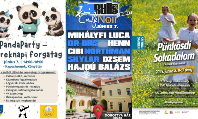 Ezekkel a p&uuml;nk&ouml;sdi programokkal v&aacute;rnak benneteket Somogyban