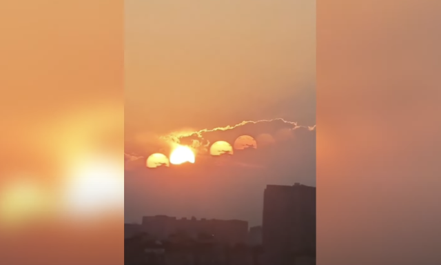 H&eacute;t "Nap" jelent meg a d&eacute;l-k&iacute;nai Szecsuan eg&eacute;n - VIDE&Oacute;