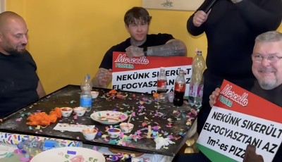 H&aacute;rom sr&aacute;c betolta az orsz&aacute;g legnagyobb pizz&aacute;j&aacute;t Marcaliban, 450 ezret nyertek &eacute;rte