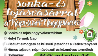 Hétvégén már készülhetünk a Húsvétra – Sonka és tojásvásárt valamint kézműves foglalkozást is rendeznek Kaposváron