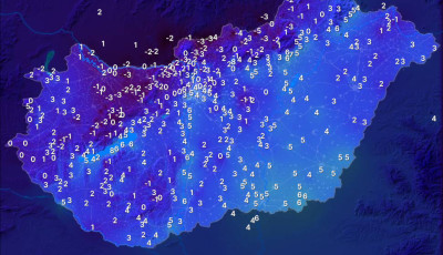 Megdőlt a napi hidegrekord p&eacute;ntek hajnalra