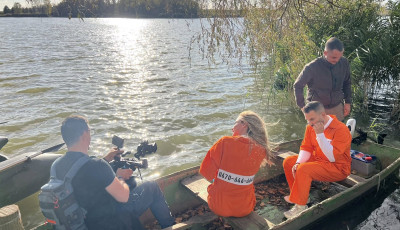 A mernyei horg&aacute;szt&oacute;n&aacute;l pontyoztak az RTL sz&ouml;k&eacute;sben l&eacute;vő celebjei