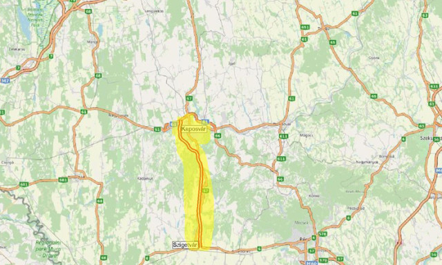 Előrel&eacute;p&eacute;s a Kaposv&aacute;r-Szigetv&aacute;r gyorsforgalmi &uuml;gyben