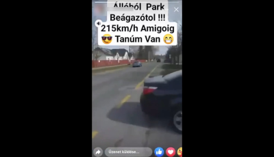 F&eacute;nyes nappal, t&ouml;bb mint 200-al a szembe s&aacute;vban sz&aacute;guldozott egy BMW-s a Cseri &uacute;ton - VIDE&Oacute;