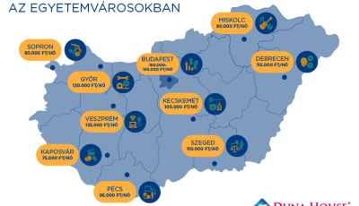A főv&aacute;ros ut&aacute;n Veszpr&eacute;mben a legdr&aacute;g&aacute;bbak az alb&eacute;rlet &aacute;rak