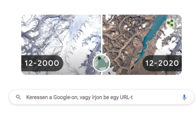 Ma van a F&ouml;ld napja &ndash; A Google a kl&iacute;mav&aacute;ls&aacute;gra figyelmeztet nyit&oacute;oldal&aacute;n