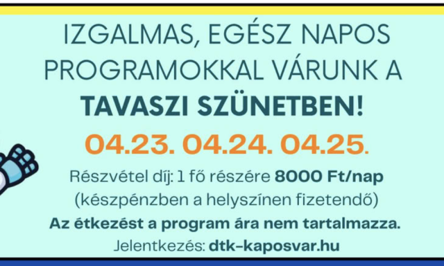 Kuck&oacute;zz be! Eg&eacute;sz napos programok a tavaszi sz&uuml;netre