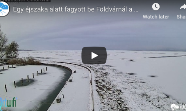 &Iacute;gy fagy be egy &eacute;jszaka alatt a Balaton! - VIDE&Oacute;