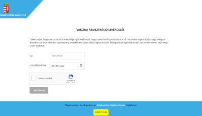 Elindult a honlap, ahol ellenőrizhetj&uuml;k az olt&aacute;si regisztr&aacute;ci&oacute;nkat &ndash; Mutatjuk mennyit tud