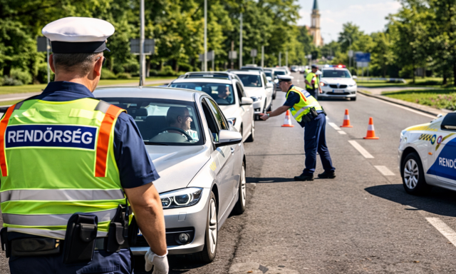 586 sofőrt ellenőriztek kedden Kaposv&aacute;ron, mind j&oacute;zan volt