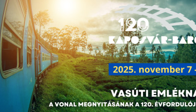November 8-&aacute;n &uacute;jra &eacute;lettel telik meg Kaposm&eacute;rő &eacute;s Barcs k&ouml;z&ouml;tt a 120 &eacute;ve &aacute;tadott vas&uacute;tvonal