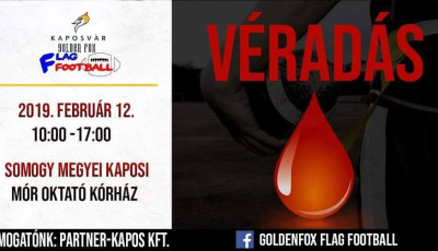 Véradásra buzdít a kaposvári Flag Football csapat! - Segítsetek ti is!