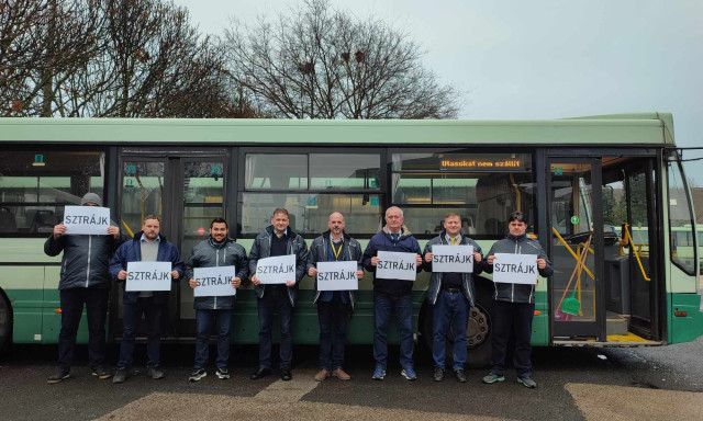Vol&aacute;nbusz-sztr&aacute;jk: Somogyiak az orsz&aacute;g legkem&eacute;nyebb buszsofőrjei