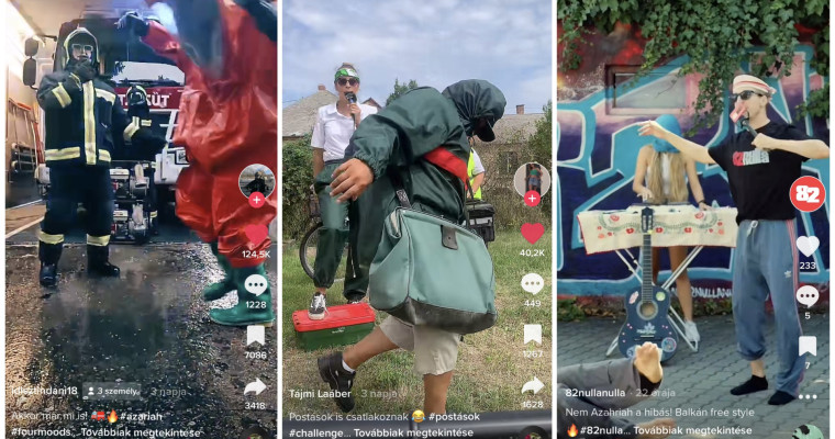 Magyar tűzolt&oacute;k &eacute;s post&aacute;sok sz&aacute;lltak be a leg&uacute;jabb TikTok trendbe &ndash; Nan&aacute;, hogy mi sem maradhattunk ki - VIDE&Oacute;