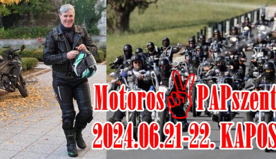 Ilyen sem volt m&eacute;g! Egy motoros papot szentelnek fel Kaposv&aacute;ron