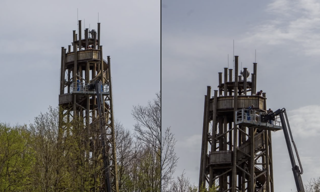 Lez&aacute;rt&aacute;k a Zselici Csillagpark kil&aacute;t&oacute;j&aacute;t