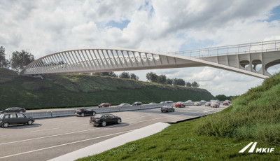 Nemzetk&ouml;zi elismer&eacute;st kapott az M7-es felett Velenc&eacute;n&eacute;l &eacute;p&uuml;lő h&iacute;d