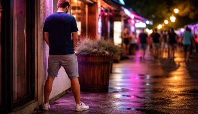 Nem tetszett a si&oacute;foki kidob&oacute;knak hogy a b&aacute;r mellett vizel, j&oacute;l ell&aacute;tt&aacute;k a baj&aacute;t