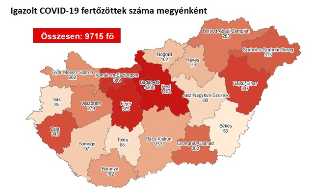 16 kaposv&aacute;ri koronav&iacute;rusos, n&eacute;gyen k&ouml;z&uuml;l&uuml;k k&oacute;rh&aacute;zba ker&uuml;ltek
